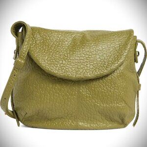 HOBO Bonita Green Color Pebble Leather Messenger Bag